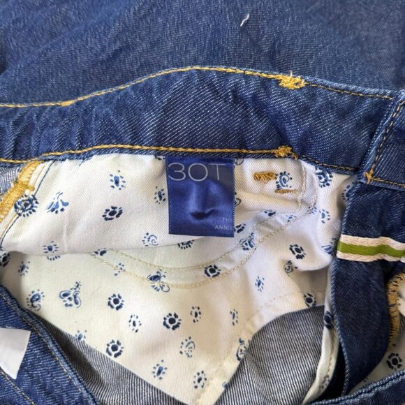 Anthropologie Pilcro Jeans The Annie High Rise Wide Leg Blue Denim Size 30 - Picture 11 of 15